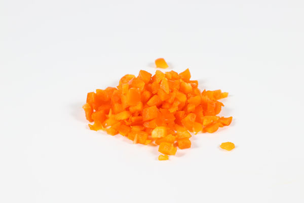 Mynd Paprika orange teningar 10mm KG