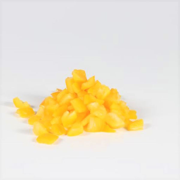 Mynd Paprika gul teningar 10mm KG